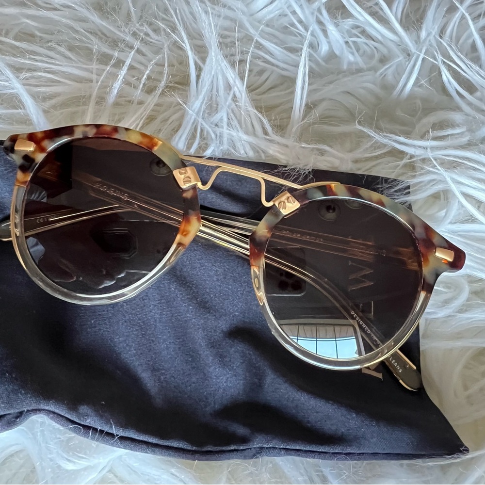 New Krewe St. Louis Brown Tortoise Polarized Sunglasses